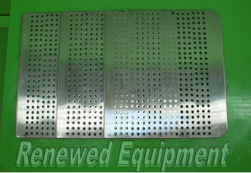 Stainless Steel Incubator Shelf  L 18.375&#034; x W 16.875&#034; x H 0.375&#034;  Lot of 3