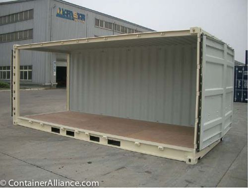 20&#039; one trip open-side shipping container for sale