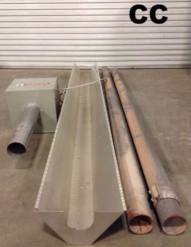 Modine lm-75-h34 infrared radiant tube heater w/ (2) 10ft pipes and 2 shields for sale