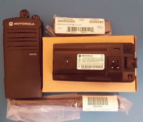 Motorola rdx rdv5100 two-way radio business walkie talkie portable handheld vhf for sale