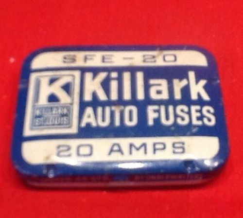 Vintage Killark Glass Tube Auto Fuse original Box No Fuses