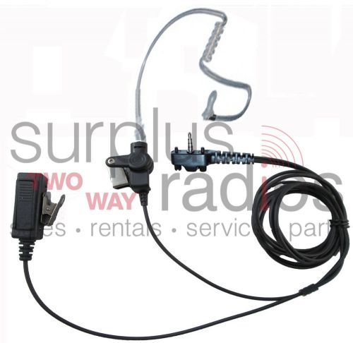 Two wire surveillance style headset for vertex evx-531 evx-534 evx-539 radios for sale