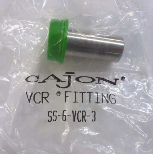 Cajon 316 SS VCR Face Seal Fitting, Socket Weld Gland,   SS-6-VCR-3