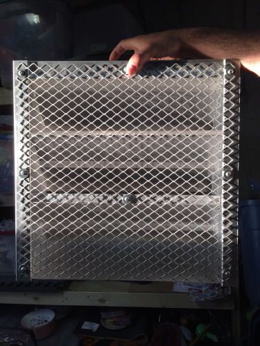 DAYTON 4FZF3 Louver,Wall Opening 18 x 18 In,Aluminum