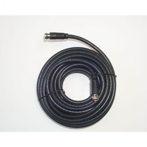 25&#039; Black Rg-6 H.D. Coax With Fittings Black Point TV Wire and Cable BV-084