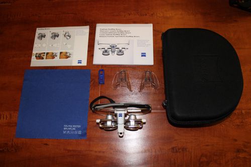 Zeiss Surgical Dental Loupes 2.5x 400mm hygeine optics magnification Loops case