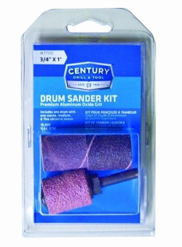 Century Drill &amp; Tool Century Drill and Tool 77114 Drum Sanding Kit, 3/4-Inch by