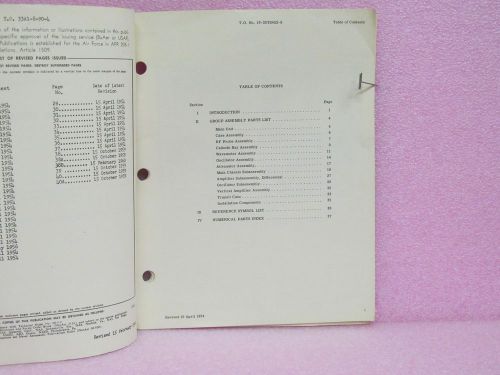 Military Manual TS-452B/U, TS-452C/U Signal Gen. Illustrated Parts Breakdown