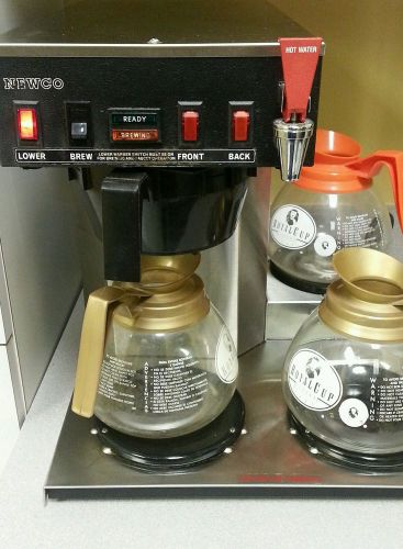 Restaurant Equipment NEWCO 3 BURNER DECANTER COFFEE MAKER Model ACE-LP