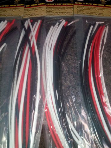 Lot of 4 IIT 26190 15 Piece Heat Shrink Tubing Sets 60 Pc.Total Free Ship