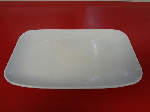 1-dz get cs-6103-w 11 1/4&#034; x 7&#034; white siciliano rectangular platter #846 for sale