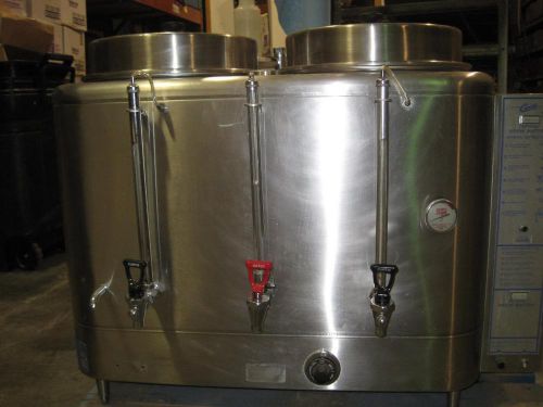 CURTIS RU600 TWIN 6 GALLON AUTOMATIC COFFEE URN COMMERCIAL USED STAINLESS STEEL