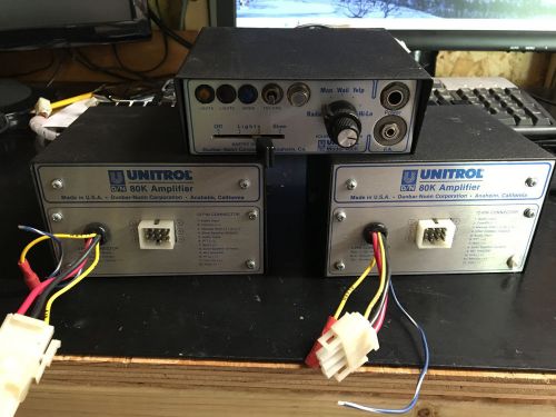 2ea Unitrol 80K Siren Amplifiers and 1ea 480K Control Unit