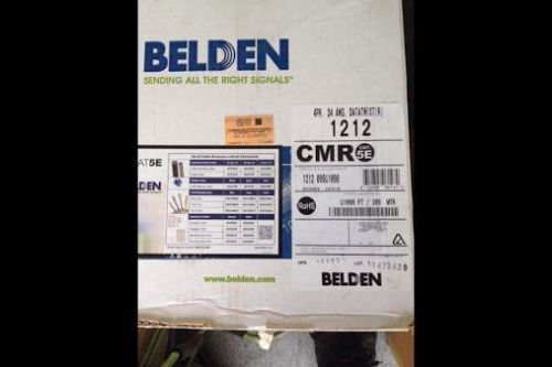 New belden 1212 cat5e white 4-pair communication cable data 24 awg for sale