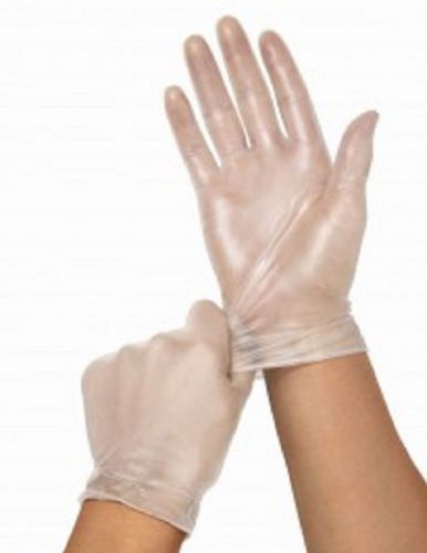MediGuard Vinyl Synthetic Powder-Free Exam Gloves Size Large Box of 100