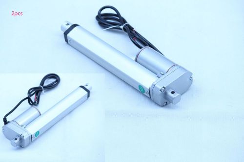 Set of 2 heavy duty 4&#034; linear actuator stroke 12 volt dc 225 pound max lift for sale