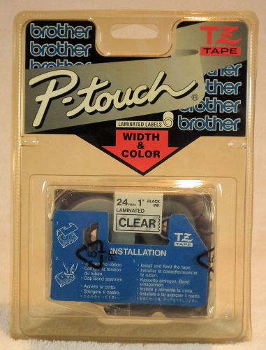 Brother P-Touch Black on Clear TZ-151 TZ Tape Label Refill 1&#034; (24mm) x 26.2&#039; New