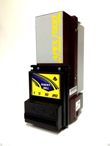 New pyramid apex 7400-uc1-usa 12 volt pulse/serial only bill validator for sale