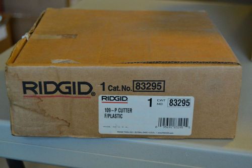 Ridgid 109-p internal plastic tubing cutter, cat. no. 83295, 2 1/2&#034; up to 4&#034; for sale