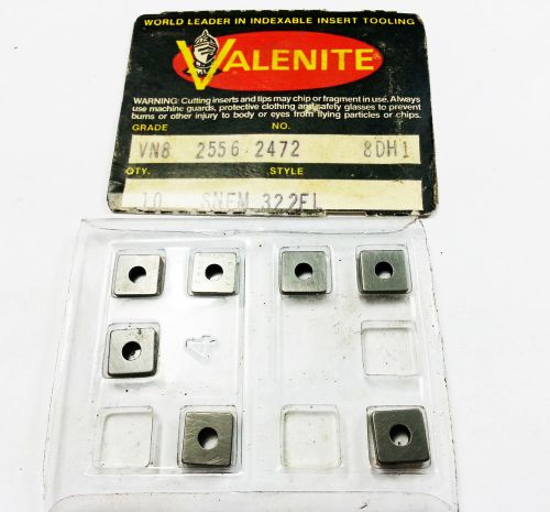 Valenite SNFM 322 FL VN8 Carbide Inserts (QTY 7) (N 284)