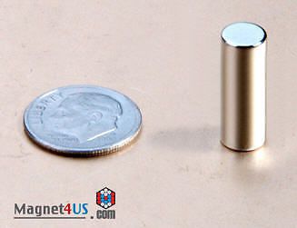 12 pcs super strong neodymium rare earth magnet cylinder 1/4&#034; dia. x 3/4&#034; thick for sale