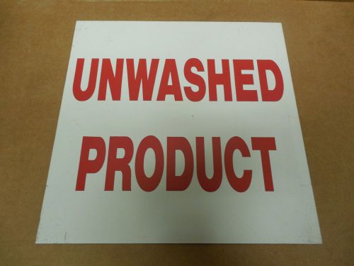 NEW NO NAME ALUMINUM SIGN UNWASHED PRODUCT 12&#034;x 12&#034;