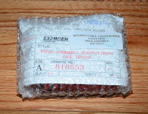 Exergen Corp Model 124311 Security Cable 9862999 Tubing Coiled Latex Free 8&#039; Ea