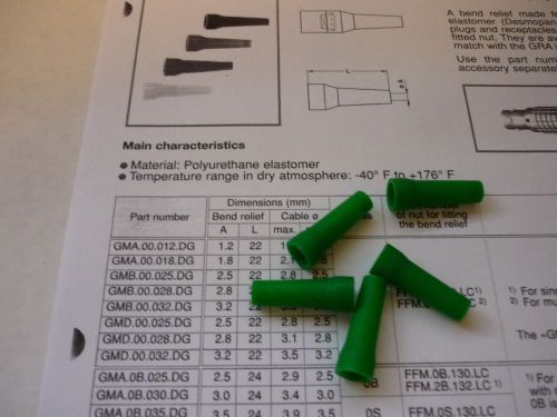 Lemo strain/bend relief boots for the 0b connectors for sale