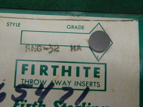 Firthite RNG 32 HA Carbide Insert