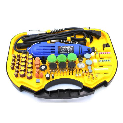 Mini electric grinder rotary 6 variable speed tool kit 221pcs 110-230v new for sale