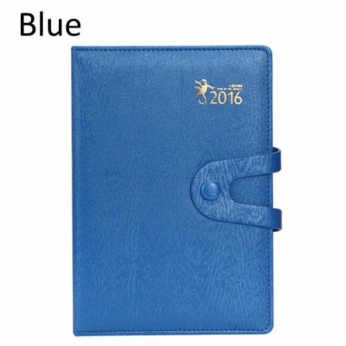 25K Weekly Monthly Dated Planner Calendar Agenda Appointment Book Blue LEATHER