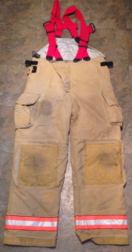 Firefighter turnout/bunker pants w/ suspenders - cairns rs1 - 38 x 34 - 2003 for sale