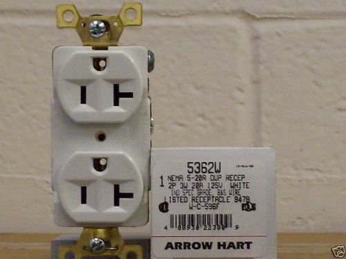 10 ARROW HART DUPLEX RECEPTACLES # 5362W