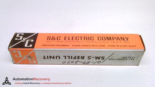 S&amp;C ELECTRIC COMPANY 132075R4 ,TYPE SM-5  REFILL FUSE 14.4KV  50E AMP, N #220954