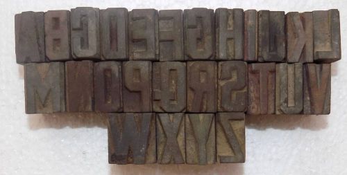 Letterpress Letter Wood Type Printers Block &#034;A to Z&#034; Typography #bc-673