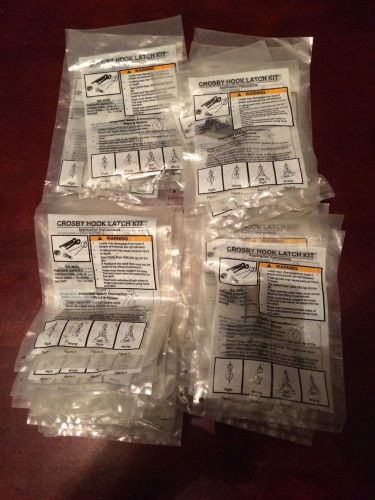 VERY LARGE LOT OF CROSBY HOOK LATCH KITS &amp; MORE 46 ITEMS