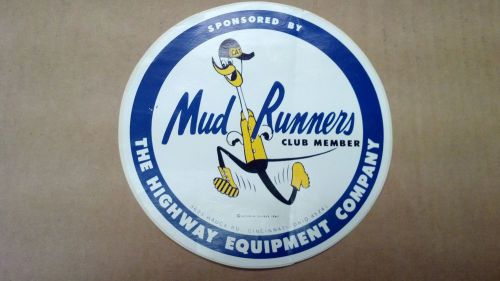 Large Oilfield Sticker, MUD RUNNERS, THE HIGHWAY EQUIPMENT COMPANY, 6-3/8&#034; DIA.