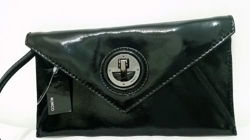 Mimco molten envelope mini clutch holder brand new with tags black for sale