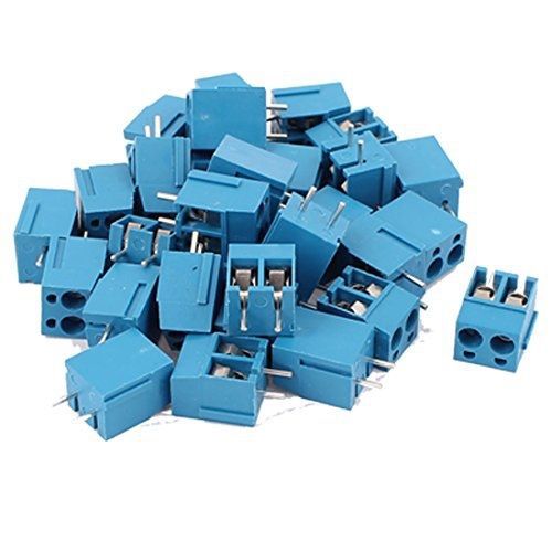 uxcell 30Pcs 2 Way 2P PCB Mount Screw Terminal Block Connector 5.08mm Pitch
