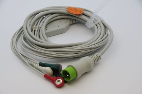 Ecg/ekg 1 piece  cable with 5 leads spacelabs ultraview monitor new us seller for sale