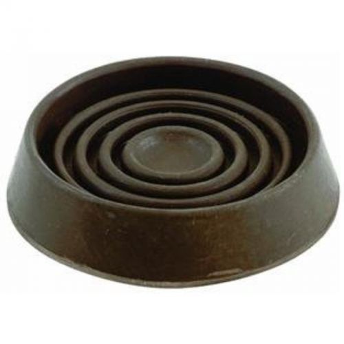 1-3/4&#034; Brown Round Caster Cup, 4Pk Shepherd Caster Cups 209872 009326202556