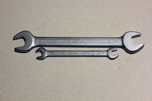 Lot of 2 Heyco 350 Open End Wrenches 1x BMW 10x8 - 19x17 West Germany