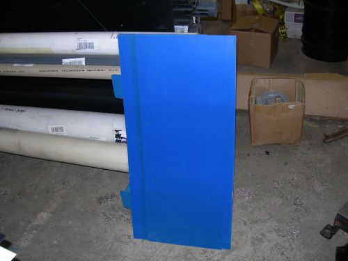 Blue styrene polystyrene plastic sheet .100&#034; thick 12&#034; x 24&#034; for sale