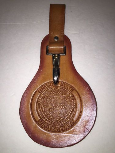 Oregon Department of Corrections Police Leather Heavy Duty Key Holder Clip DOC