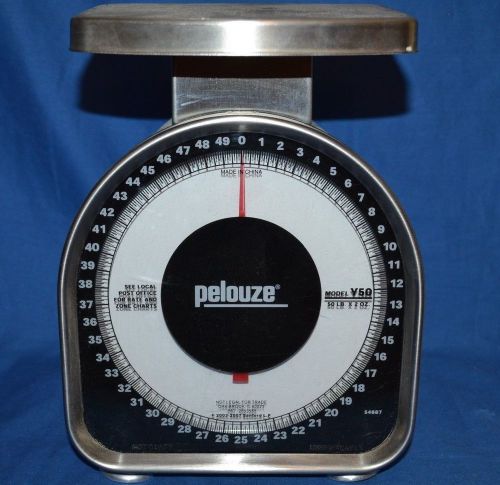 PELOUZE MODEL Y50 50LB POSTAL / KITCHEN SCALE EXCELLENT ACCURATE