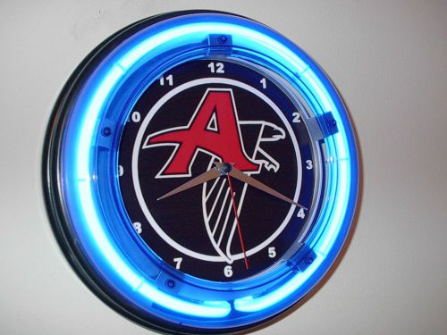 Atlanta Falcons Football Man Cave Neon Wall Clock Advertising Sign