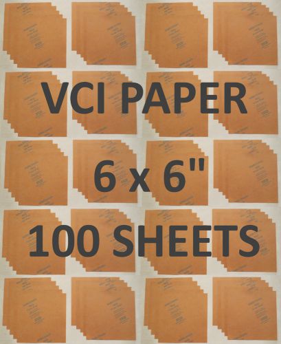 Daubert Protective VCI PAPER 6&#034; x 6&#034; - Straight Razors, Knives etc. - 100 SHEETS