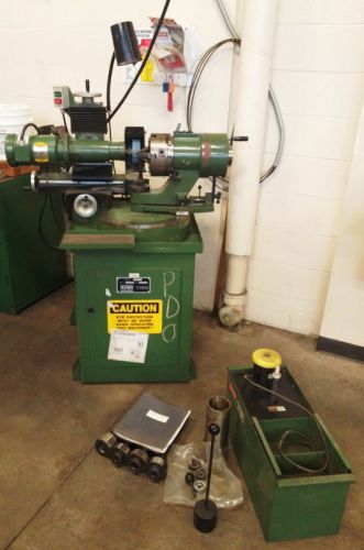 3.125&#034; dia. rush 380 drill grinder, 6-jaw chk, cabinet base, tooling, coolant for sale