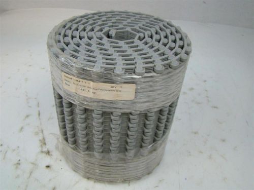 Mesh top conveyor belt 9.8&#034; x 10&#039; polypropylene gray m2511 for sale