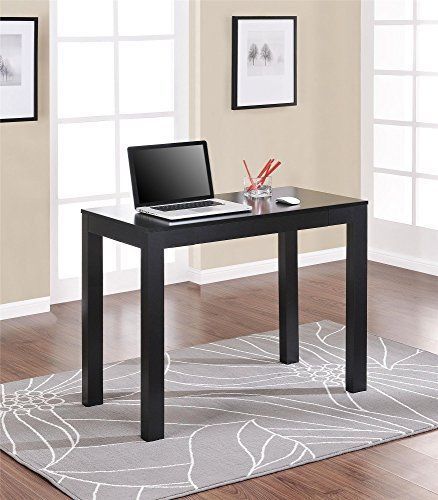Altra Home Office Desks Parsons Study Desk with Drawer Black Finish New Free
